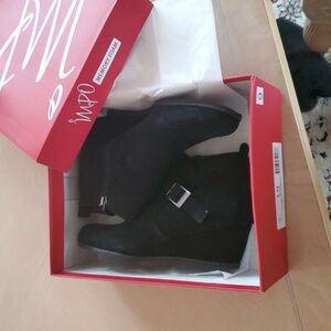 Impo Black Suede Booties